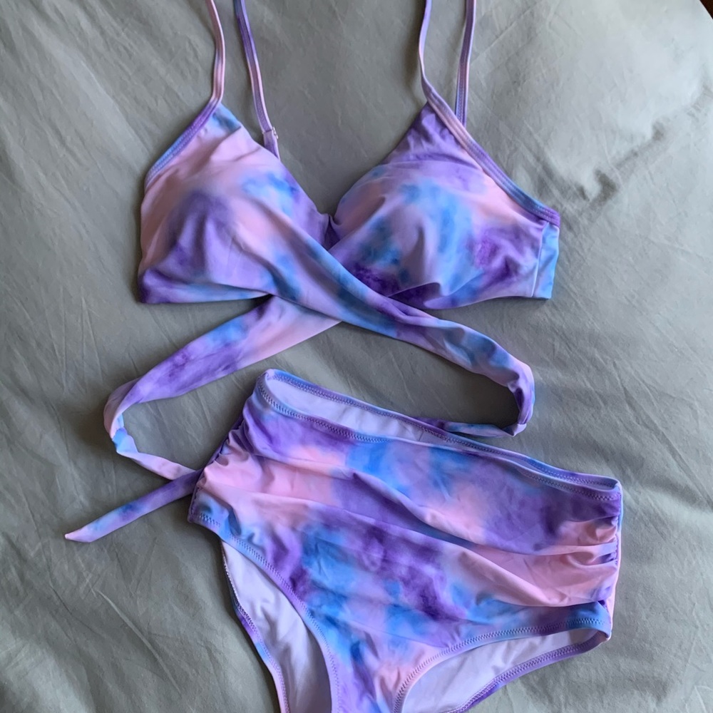 Tie dye print bathing suit. Never worn!